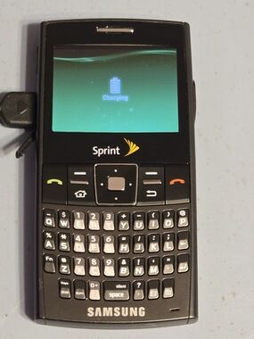 Samsung Sprint Black QWERTY Candybar Phone